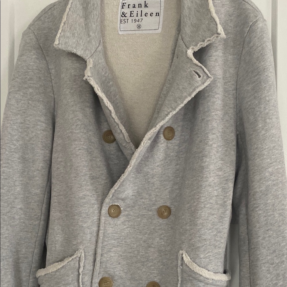 Frank & Eileen Belfast Gray Triple fleece Pea Coat Double-Breasted